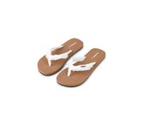 Zehentrenner O'NEILL "DITSY JACQUARD SANDALS", Damen, Gr. 39, snow weiß, Synthetik, Schuhe Zehentrenner, Sommerschuh, Sandale, Schlappen, mit Gummilaufsohle (52422221-39)