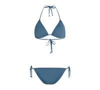 Triangel-Bikini O'NEILL "ESSENTIALS CAPRI BONDEY BIKINI SET", Damen, Gr. 44, N-Gr, weiß, neutral, Obermaterial: 82% Polyamid, 18% Elasthan, Bikini-Sets Triangel-Bikini, mit herausnehmbaren Pads, mit v