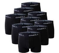 O'Neill Herren 9er Set Basic Boxershort Unterwäsche Unterhose Logo Baumwolle Sport Männer Schwarz Grau Blau S M L XL XXL, 9X Black, S