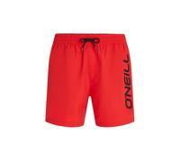 Badeshorts O'NEILL "CALI 16'' SWIMSHORTS", Gr. XL, N-Gr, high risk rot, Obermaterial: 100% Polyester, Badehosen Badeshorts, mit seitlichen Eingrifftaschen und Gesäßtasche, mit Stickerei am Bein (86635