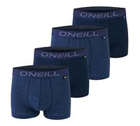 O'Neill Herren Basic Boxer-Short | Sport-Unterwäsche für alle Anlässe im 2er Set | Blau Melange L