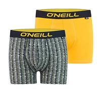O'Neill Herren | Boxer-Short | Basic-Line | 2er Set | für jeden Tag (Chevron - Multi Dessin/Ocher, XXL)