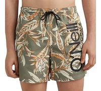 O'NEILL Herren Cali 16" Swim Shorts Badehose, 36038 Deep Lichen Tonal Floral, S/M
