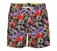 O'Neill Herren PM GLAMFORNIA Panel Shorts Schwimm-Slips, 9960 Black AOP W/Green, Regular