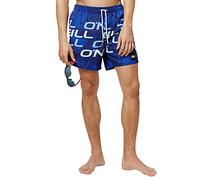 O'Neill Herren PM Stacked Badehose, Grau All Over Print mit Gelb, XS