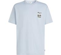 O´neill Chest Print Short Sleeve T-shirt Blau S Mann