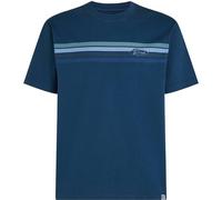 O´neill O´riginals Front Stripe Short Sleeve T-shirt Blau S Mann