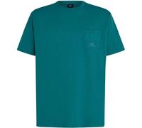 Botanical Heat O´neill Slub Chest Pocket Short Sleeve T-shirt Grün,Blau S Mann