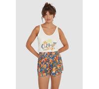 O'Neill Johnny Smocked Waist Shorts blue painted tropics Damen Gr. XL
