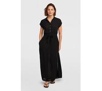 Black Out O´neill Lori Maxi Shirt Short Sleeve Long Dress Schwarz S Frau