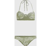 O'Neill Knot Bandeau Matira Bikini SET green textured jungle (36077) 40