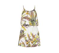 O'NEILL Leina Playsuit, 31022 White Tropical Flower, Standard für Damen, 31022 White Tropical Flower, S-M