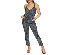 O'NEILL LW Georgia Damen-Jumpsuit, lang, Mehrfarbig (Black AOP W/Green), XS