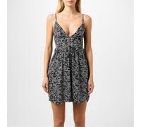 O'NEILL LW Tolowa Riemchen-Kurzkleid für Damen, Mehrfarbig (Schwarz AOP W/Grün), XS