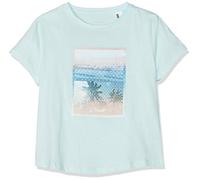 O'Neill Mädchen LG Palm Photo Print T-Shirt, Blau (Water), 140
