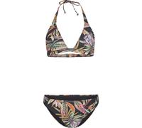 O'Neill Marga - Rita Halter Bikini Set black tropical flower (39033) 38C
