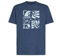 O'Neill - Melange Front Print T-Shirt - T-Shirt, Gr. L, blau (EnglishEvening)