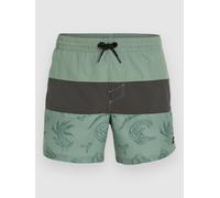 O'NEILL Badeshorts Mix & Match Innenhose,Kordelzug,Taschen Herren, grün, L green vintage surfer