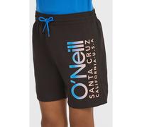 Badeshorts O'NEILL "O'NEILL CALI SWIMSHORTS", Jungen, Gr. 176 (170), N-Gr, schwarz out, Obermaterial: 100% Polyester. Futter: 100% Polyester, Badehosen Badeshorts, für Kinder, mit Eingrifftaschen, mit