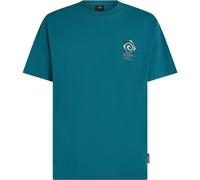 Botanical Heat O´neill Chest Print Short Sleeve T-shirt Blau M Mann