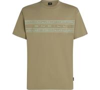 Avery Fern O´neill Flower Stripe Short Sleeve T-shirt Braun 2XL Mann