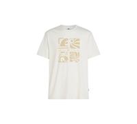 O'Neill - Melange Front Print T-Shirt - T-Shirt, Gr. M, weiß (SnowWhite)