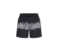 O'Neill Uni Flower 16" Boardshorts black tropical stripe Herren Gr. M