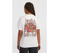 T-Shirt O'NEILL "O'RIGINALS BACK PRINT T-SHIRT", Damen, Gr. M (38), weiß (snow weiß), Obermaterial: 100% Baumwolle, sportlich, Shirts (51650629-M) snow weiß