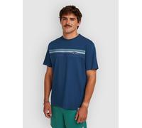 English Evening O´neill O´riginals Front Stripe Short Sleeve T-shirt Blau 2XL Mann