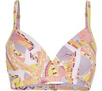 O'Neill Panama Mould Wire Bra Bikini Top yellow scarf print (32013) 40B