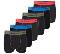 O'Neill Plain 6er Pack XXL 6x Black Olive Blue Red (7004) (795447) Mehrfarbig XXL