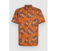 O´neill Print Kurzarmhemd 2XL Orange Dipped Leaves