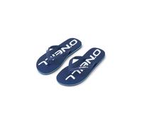 Zehentrenner O'NEILL "PROFILE LOGO SANDALS", Herren, Gr. 47, blau (english evening), Synthetik, Schuhe Zehentrenner, Sommerschuh, Sandale, Schlappen, mit Gummilaufsohle (83098865-47) english evening