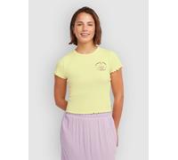 O´neill Rib Short Sleeve T-shirt Gelb S Frau