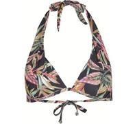 O'Neill Sao Mix Mould Halter Bikini Top black tropical flower (39033) 36C