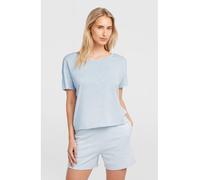 O´neill Essentials Script Scoop Neck Short Sleeve T-shirt Blau L Frau