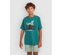Botanical Heat O´neill Slub Graphic Short Sleeve T-shirt Grün 9-10 Years Junge