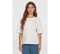 T-Shirt O'NEILL "SUMMER MUSTHAVES BACK PRINT T-SHIRT", Damen, Gr. XL (42), weiß (snow weiß), Obermaterial: 100% Baumwolle, Shirts T-Shirt (27844646-XL) snow weiß