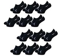 O'Neill Unisex Footie 12er Pack Sneaker Socken Unsichtbare Kurze Füßlinge Baumwolle Sommer Herren Damen Schwarz Weiß 35-38 39-42 43-46, Größe:39/42, Farbe:Black (6969P)
