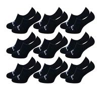 O'Neill Unisex Footie 9er Pack Sneaker Socken Unsichtbare Kurze Füßlinge Baumwolle Sommer Herren Damen Schwarz Weiß 35-38 39-42 43-46, Größe:43/46, Farbe:Black (6969P)