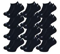 O'Neill Unisex Sneaker Socken 12er Pack Sportsocken Freizeitsocken Sneakersocken Baumwolle Invisible Sport Herren Damen 35-38 39-42 43-46, Größe:43/46, Farbe:Black (6969P)