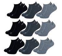 O'Neill Unisex Sneaker Socken 18er Pack Sportsocken Freizeitsocken Sneakersocken Baumwolle Invisible Sport Herren Damen 35-38 39-42 43-46, Größe:39/42, Farbe:Grey/Antracite/Black (7000P)