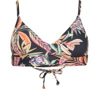 O'Neill Wave Bralette Bikini Top black tropical flower (39033) 36