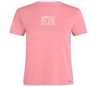 T-Shirt O'NEILL "WOW T-SHIRT", Damen, Gr. L (40), rosa (desert rose), Obermaterial: 100% Baumwolle, sportlich, Shirts (72655634-L) desert rose