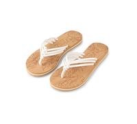 Zehentrenner O'NEILL "DITSY SANDALS", Damen, Gr. 42, weiß (snow weiß), Synthetik, Schuhe Zehentrenner, sportlicher Stil, Sommerschuh, Sandale und Schlappen (17497353-42) snow weiß