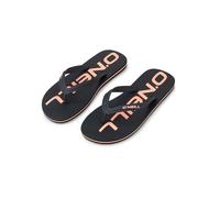 Zehentrenner O'NEILL "PROFILE LOGO SANDALS", Herren, Gr. 45, schwarz out 2, Synthetik, Schuhe Zehentrenner, Sommerschuh, Sandale, Schlappen, mit Gummilaufsohle (74127248-45) schwarz out 2