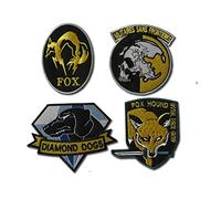 OneKool Metal Gear Solid Cosplay Airsoft Iron ON Patch Set Aufnäher Patch Abzeichen