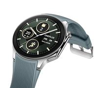 OnePlus Watch 2 mit Wear OS 4, Snapdragon W5 Chipsatz, bis zu 100 Stunden Akkulaufzeit, 3,6 cm AMOLED-Display, Edelstahl und Saphirglas, Dual-Frequenz-GPS, 5 ATM, IP68 und BT-Anrufe (strahlender