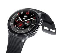 OnePlus Watch 2 mit Wear OS4, Snapdragon W5 Chipsatz, bis zu 100 Stunden Akkulaufzeit, 1,43 AMOLED-Display, Edelstahl und Saphirglas, Dual-Frequenz-GPS, IP68 und Bluetooth-Anrufe (schwarzer Stahl)