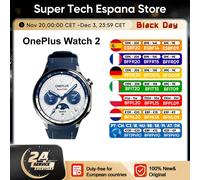 Oneplus watch 2 smart watch 1.43 ''amoled display snap dragon w5 gen 1 zweifrequenz gps tragen os 4 nfc ip68 wasserdicht Black Steel